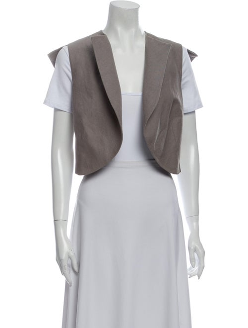 Yves Saint Laurent Linen Vest Grey