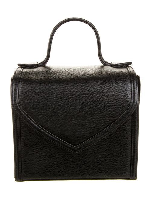 Yves Saint Laurent Vintage Leather Handle Bag Blac