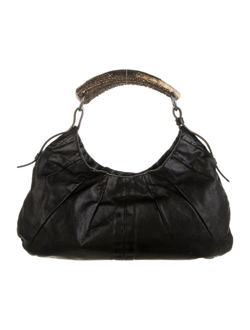 Yves Saint Laurent Mombasa Horn Handle Bag Black