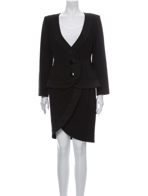 Yves Saint Laurent Vintage Skirt Suit Black