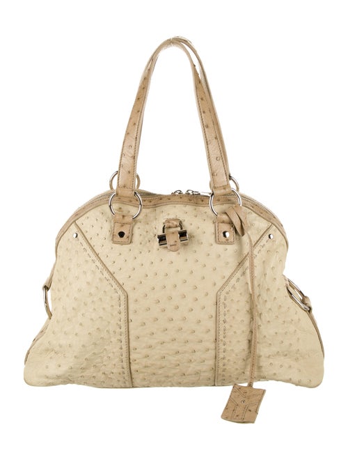 Yves Saint Laurent Muse Handle Bag Silver