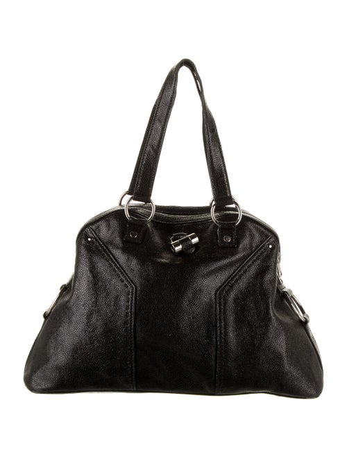 Yves Saint Laurent Leather Muse Bag Black