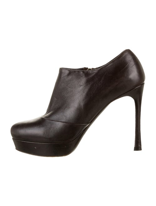 Yves Saint Laurent Leather Boots Brown