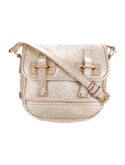 Yves Saint Laurent Metallic Crossbody Bag Gold