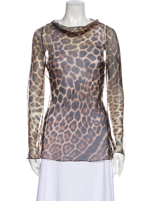 Yves Saint Laurent Vintage Animal Print Top