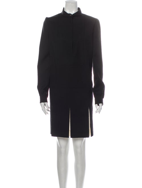 Yves Saint Laurent Wool Knee-Length Dress Wool
