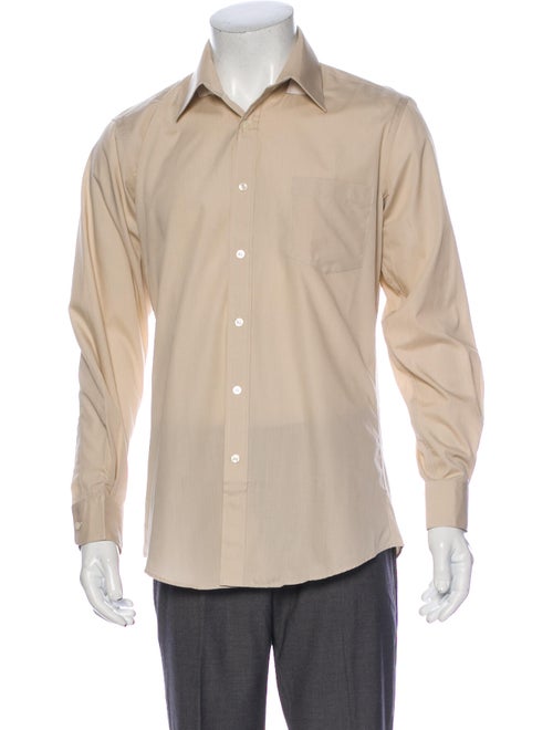Yves Saint Laurent Long Sleeve Dress Shirt Brown