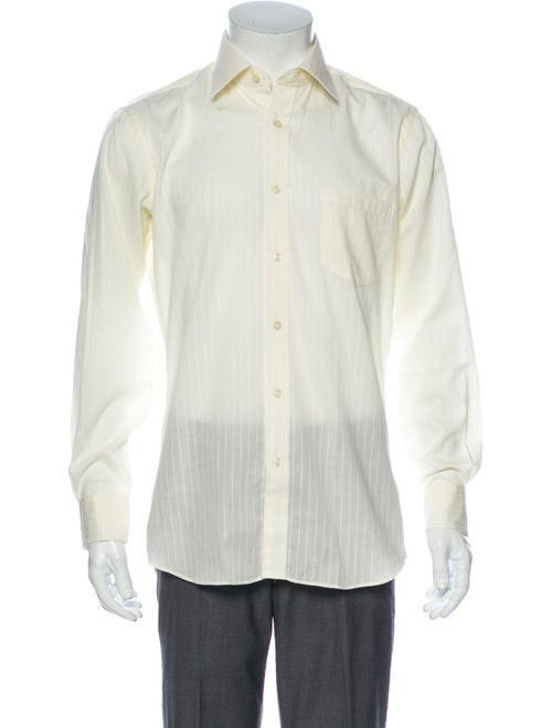 Yves Saint Laurent Long Sleeve Dress Shirt Yellow