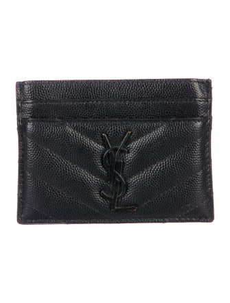 Yves Saint Laurent YSL Signature Logo Card Holder