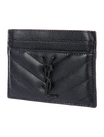 Yves Saint Laurent YSL Signature Logo Card Holder