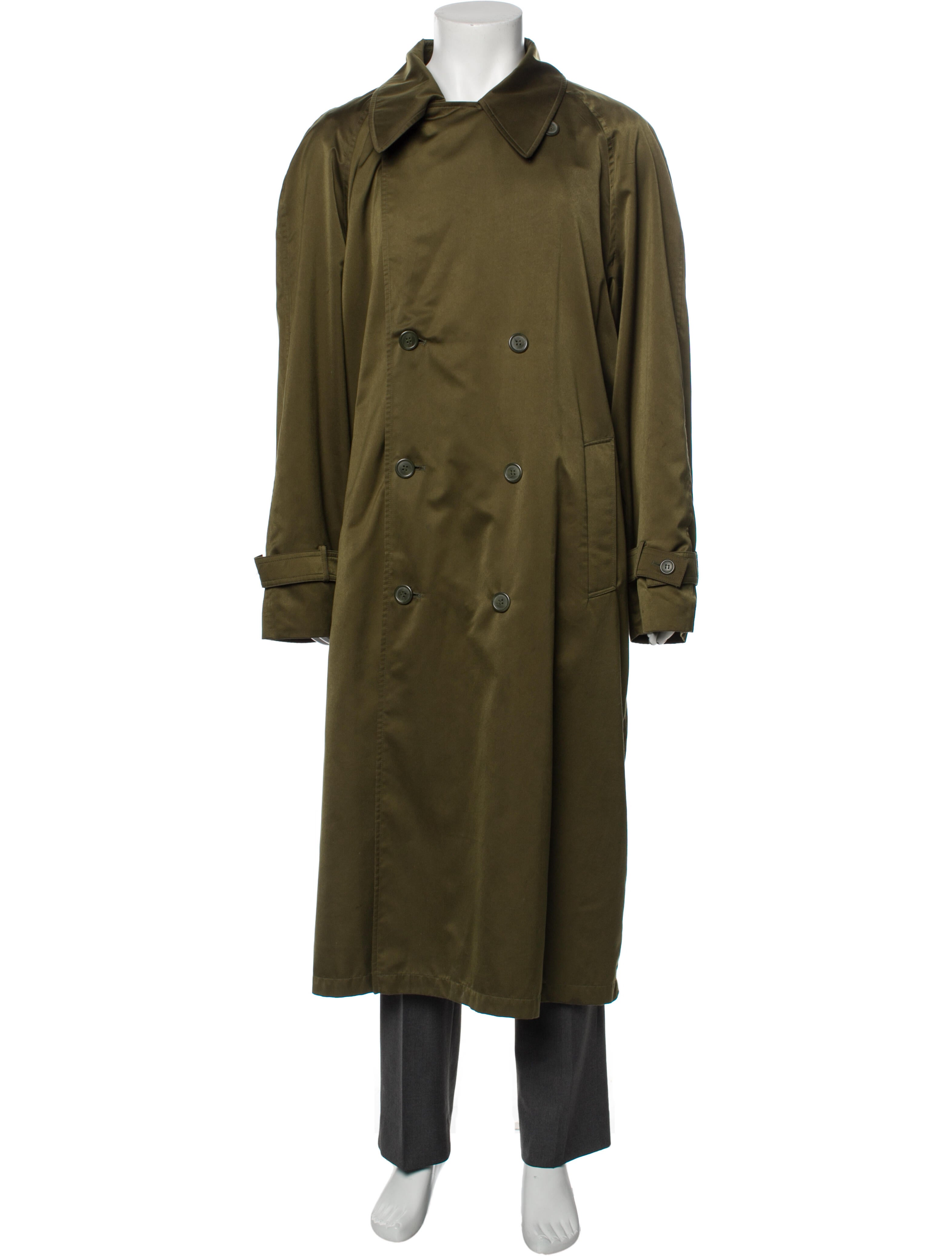 Yves Saint Laurent Vintage Overcoat - Green Outerwear, Clothing