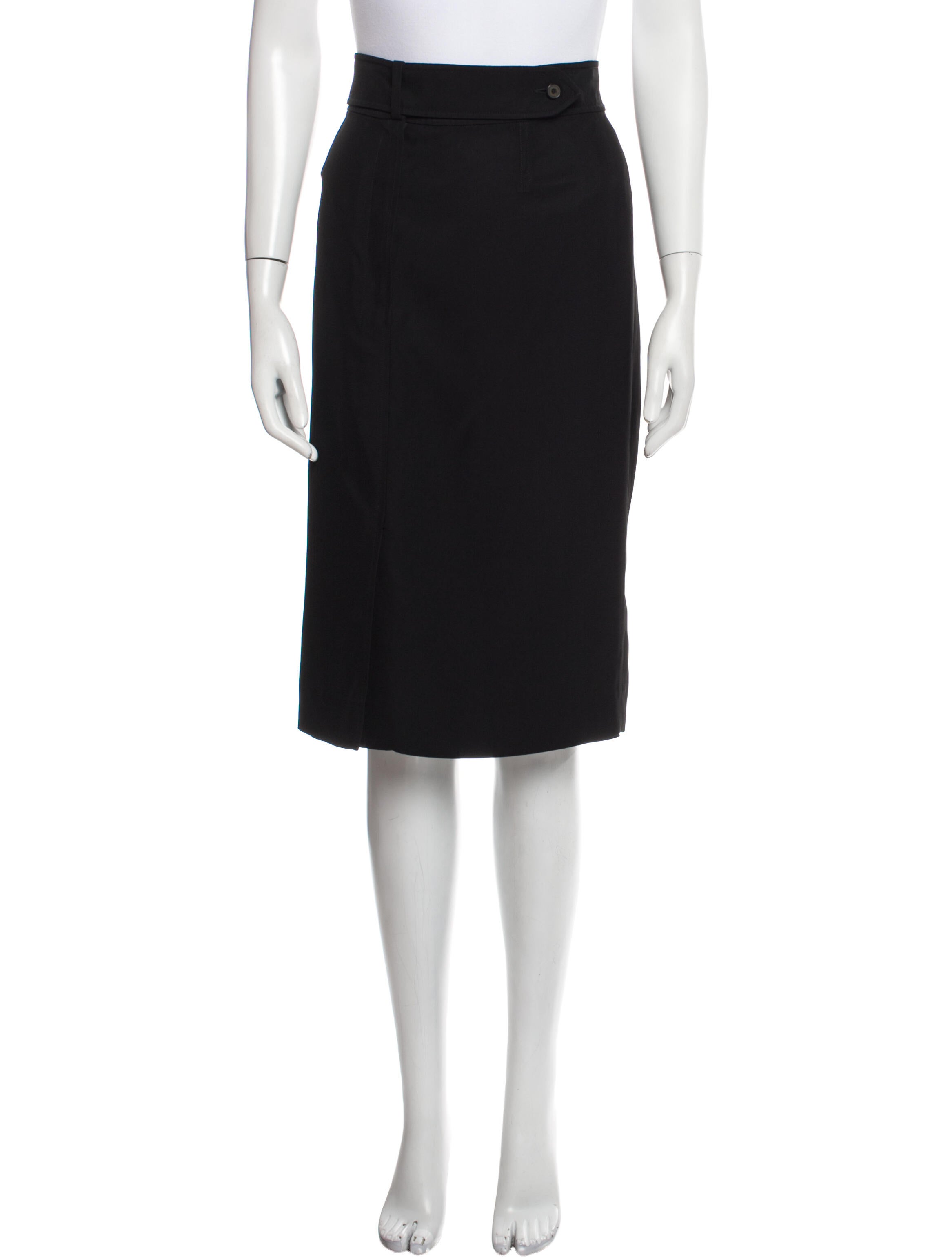 Yves Saint Laurent Rive Gauche Vintage Knee-Length Skirt