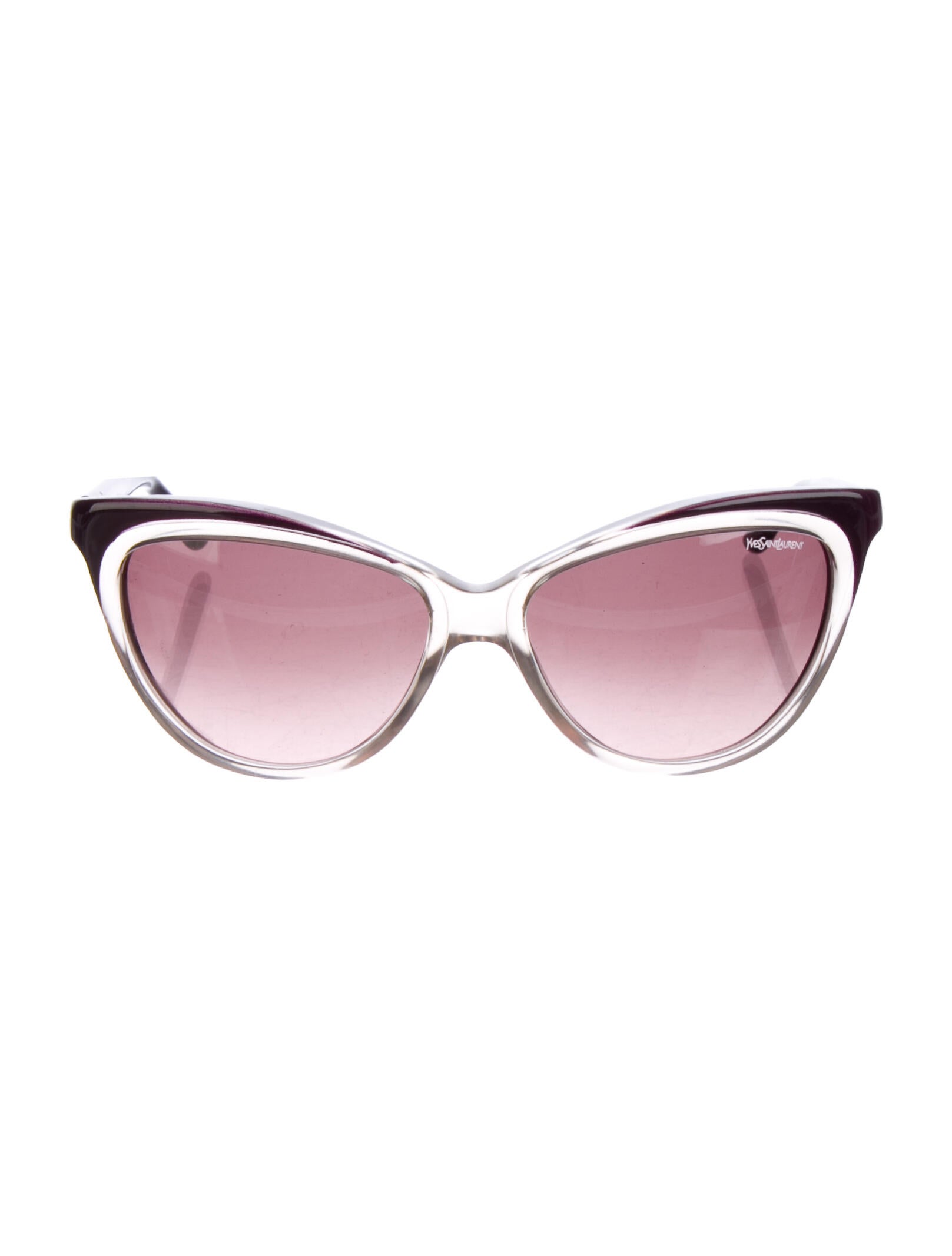 Yves Saint Laurent CatEye Gradient Sunglasses Purple Sunglasses