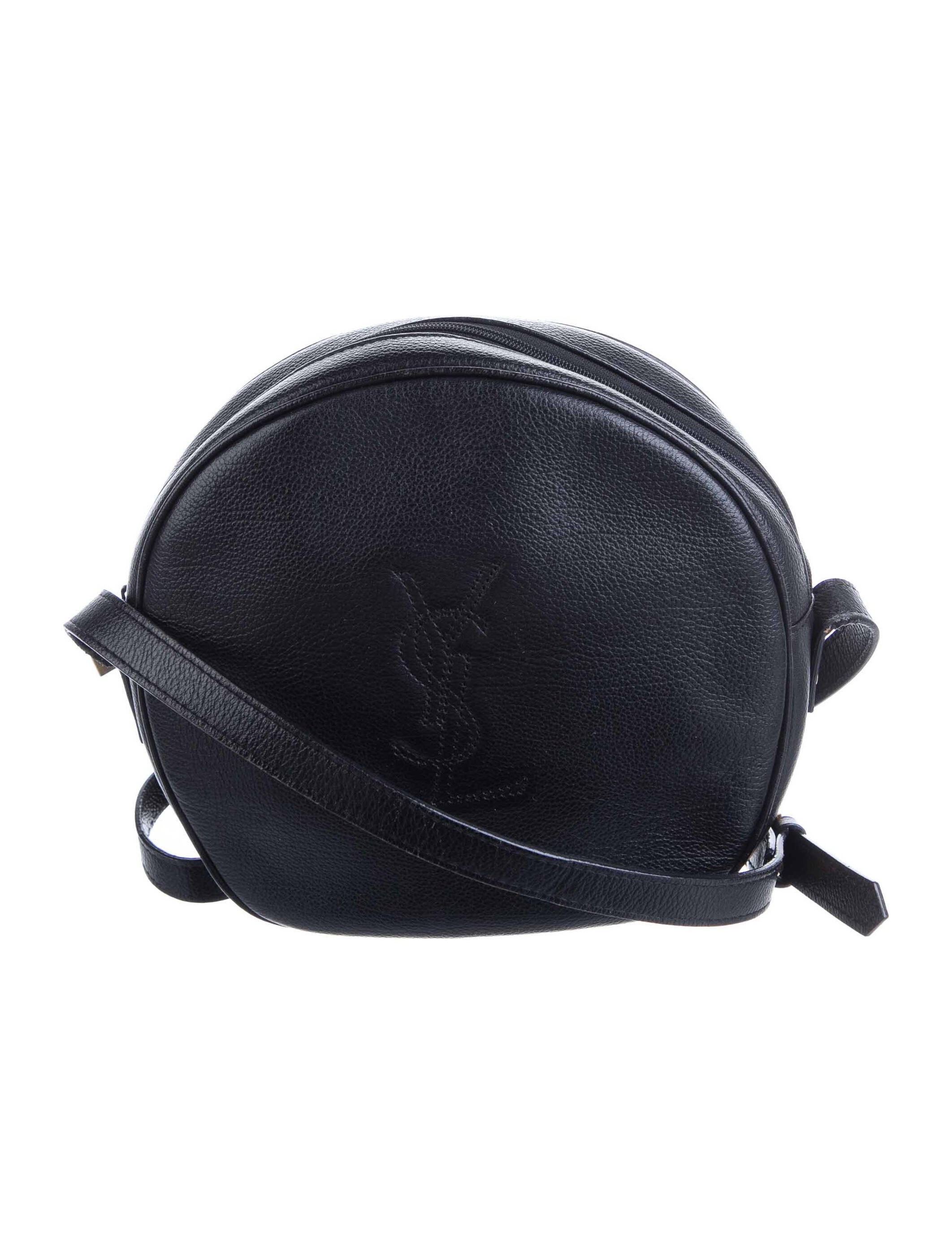 Yves Saint Laurent Large Monogram Envelope Chain Wallet Black