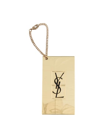 Yves Saint Laurent Logo Mirror Keychain