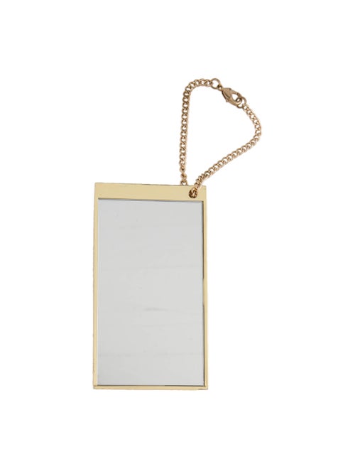 Yves Saint Laurent Logo Mirror Keychain