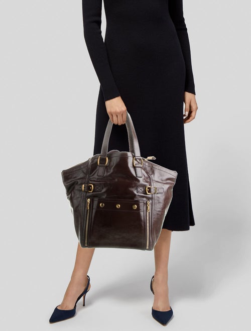 Yves Saint Laurent Patent Leather Tote Bag