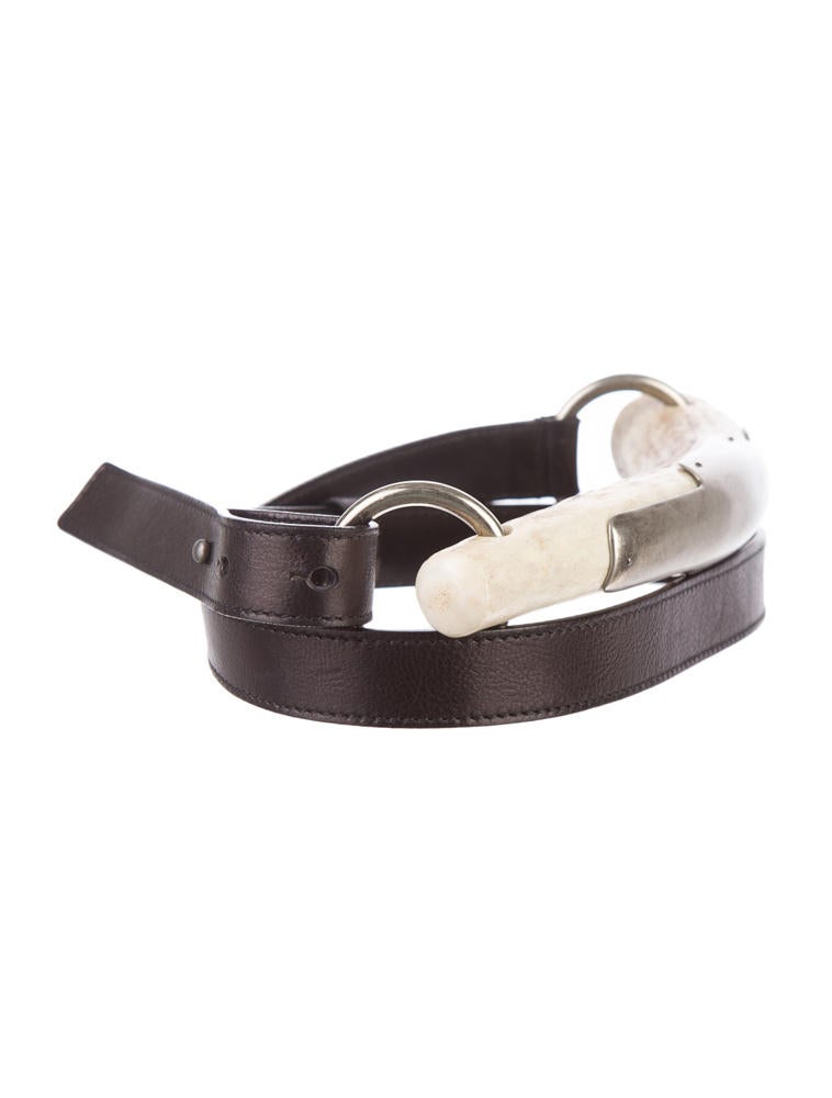 Yves Saint Laurent Mombasa Horn Belt - Neutrals Belts, Accessories