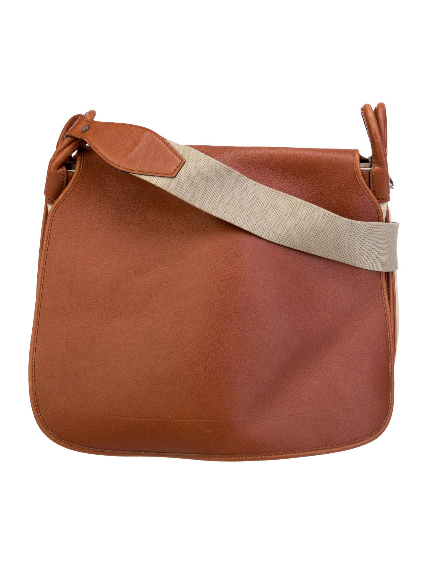 Yves Saint Laurent Leather Shoulder Bag Brown Shoulder Bags, Handbags