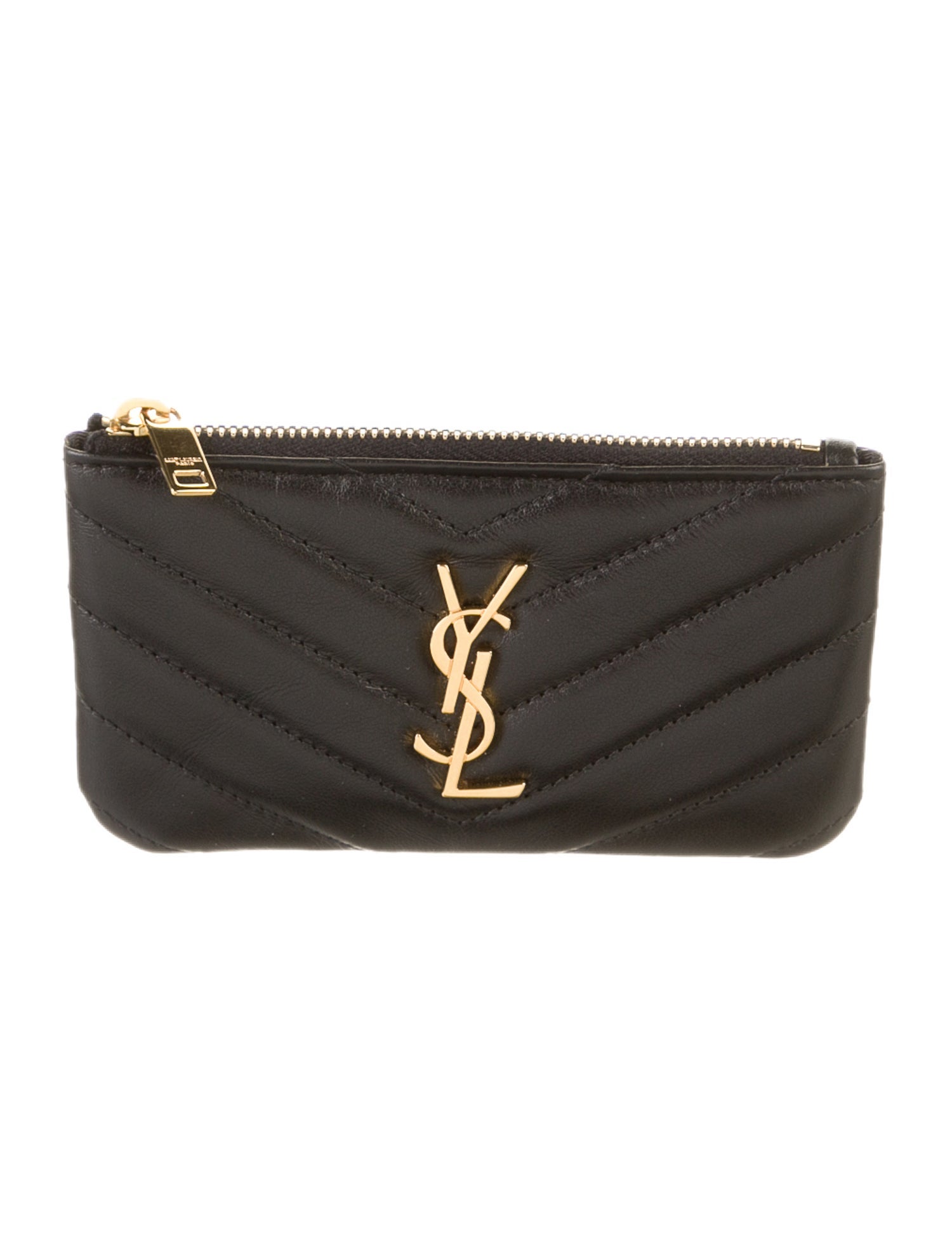 Yves saint discount laurent keychain wallet