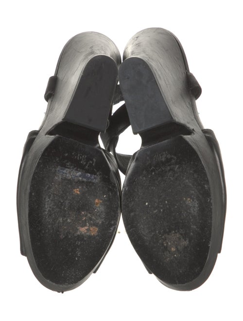 Yves Saint Laurent Leather Slingback Sandals