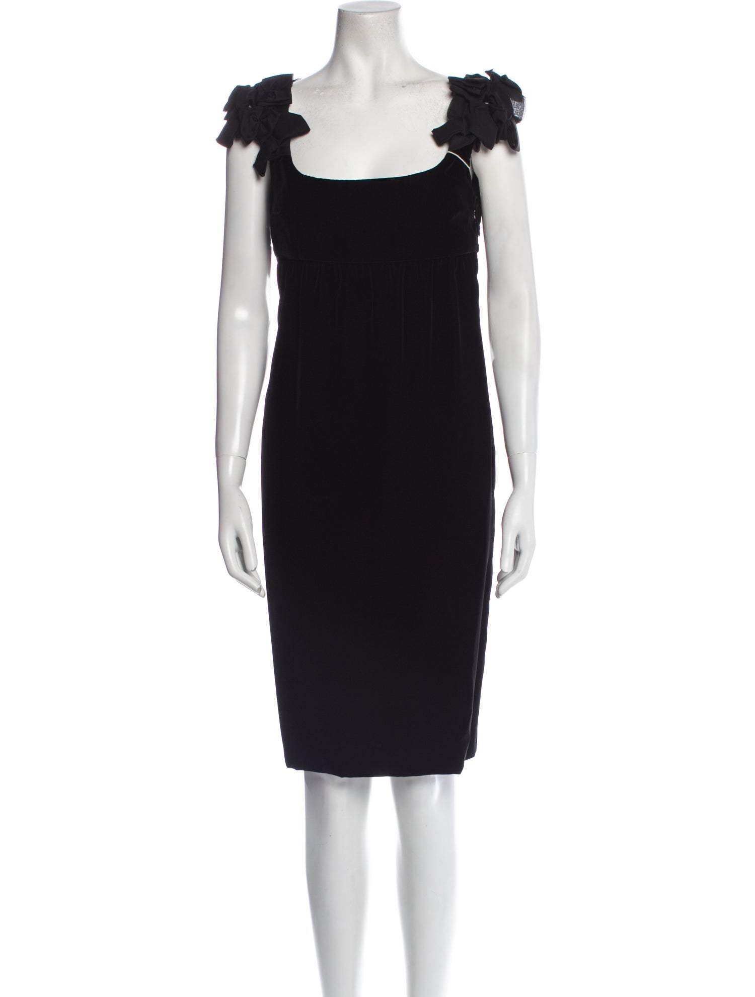 Yves Saint Laurent Square Neckline Knee-Length Dress w/ Tags