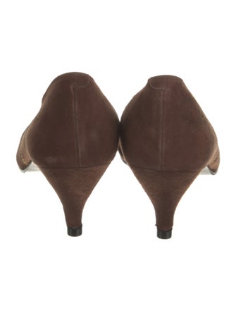 Yves Saint Laurent Suede Printed Pumps