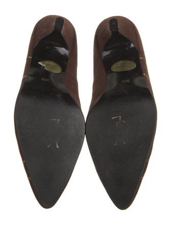 Yves Saint Laurent Suede Printed Pumps