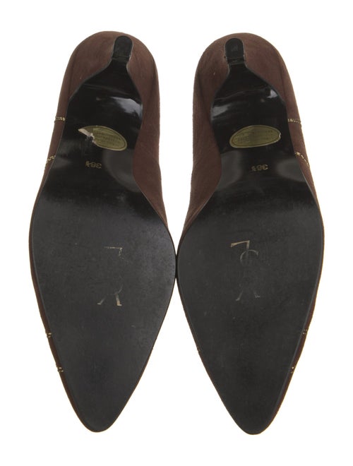 Yves Saint Laurent Suede Printed Pumps