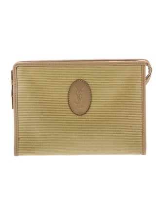 Yves Saint Laurent Casual Canvas Clutch