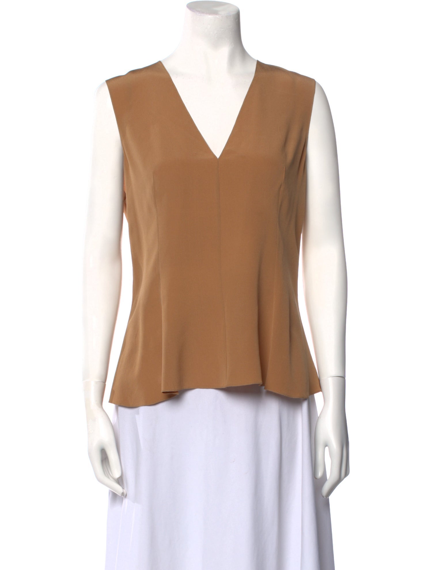 Yves Saint Laurent Silk V-Neck Blouse