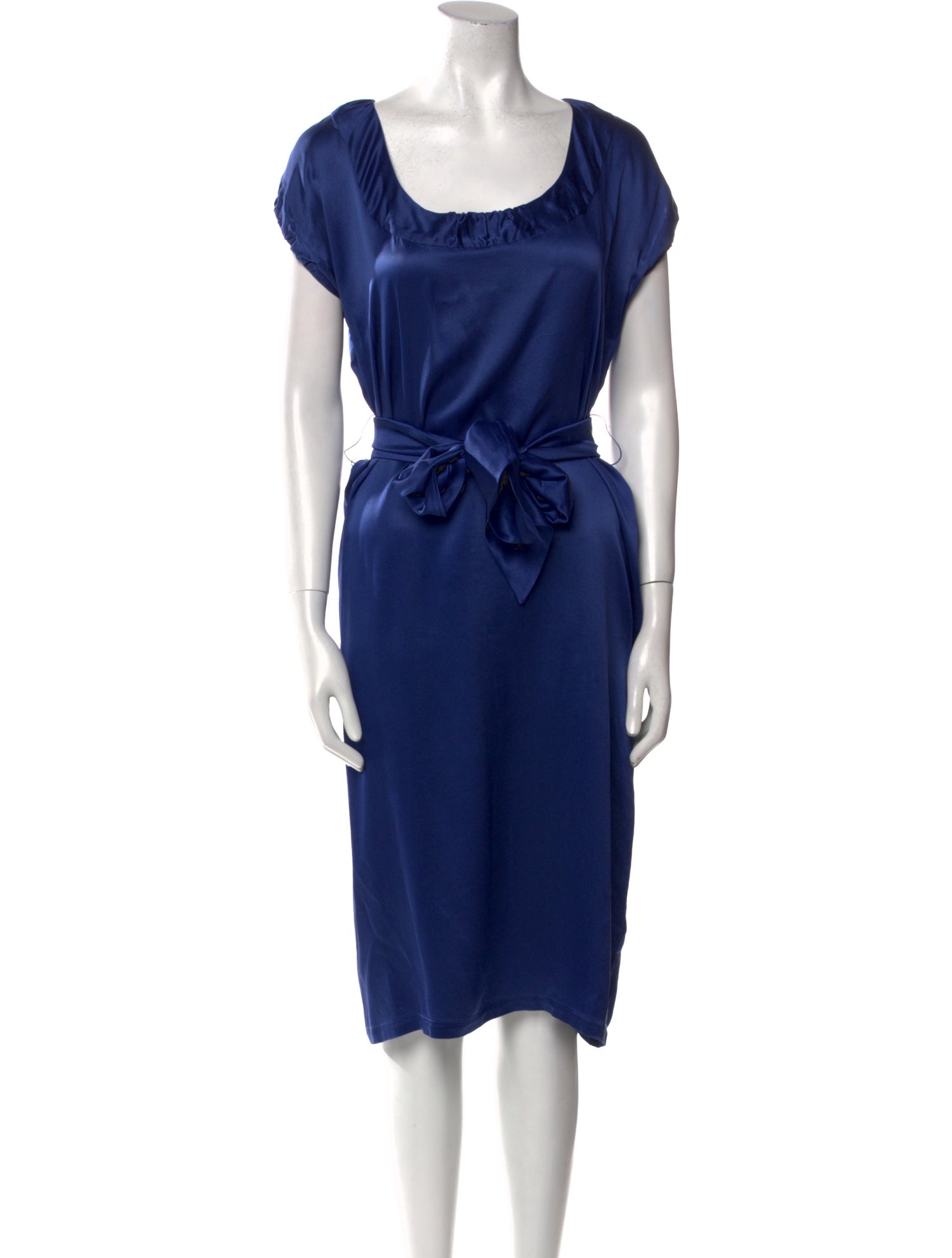 Yves Saint Laurent Silk Midi Length Dress