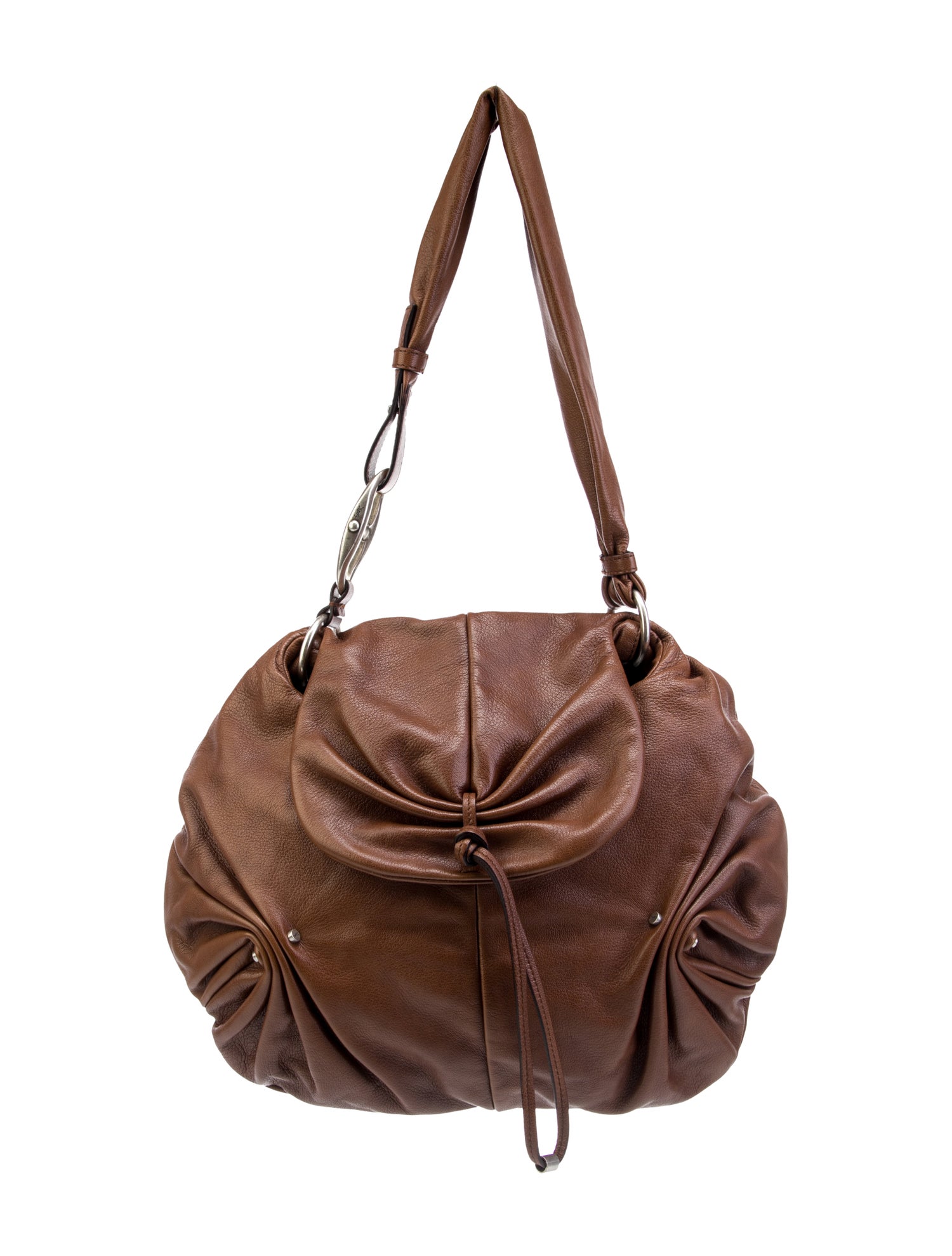 Yves Saint Laurent Leather Shoulder Bag Brown Shoulder Bags, Handbags YVE228987 The RealReal
