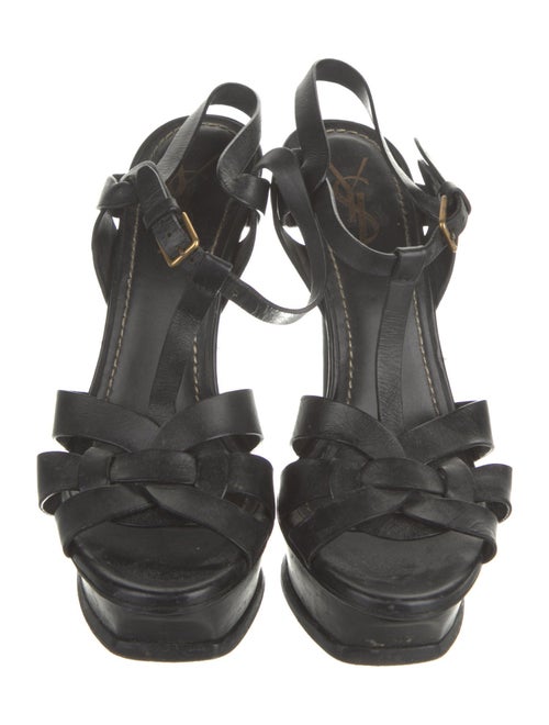 Yves Saint Laurent Leather T-Strap Sandals