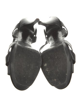 Yves Saint Laurent Leather T-Strap Sandals