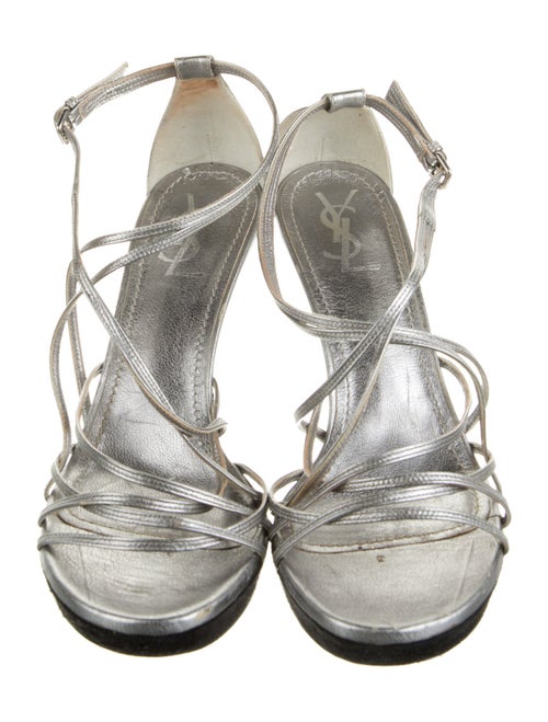 Yves Saint Laurent Rive Gauche Leather Sandals