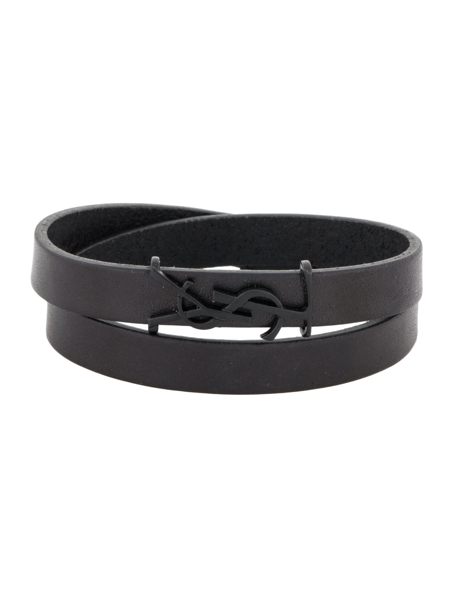 ブレスレット Saint Laurent Black fabric bracelet Saint Laurent Black Fabric Bracelet | italist
