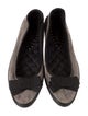 Yves Saint Laurent Velvet Floral Print Flats