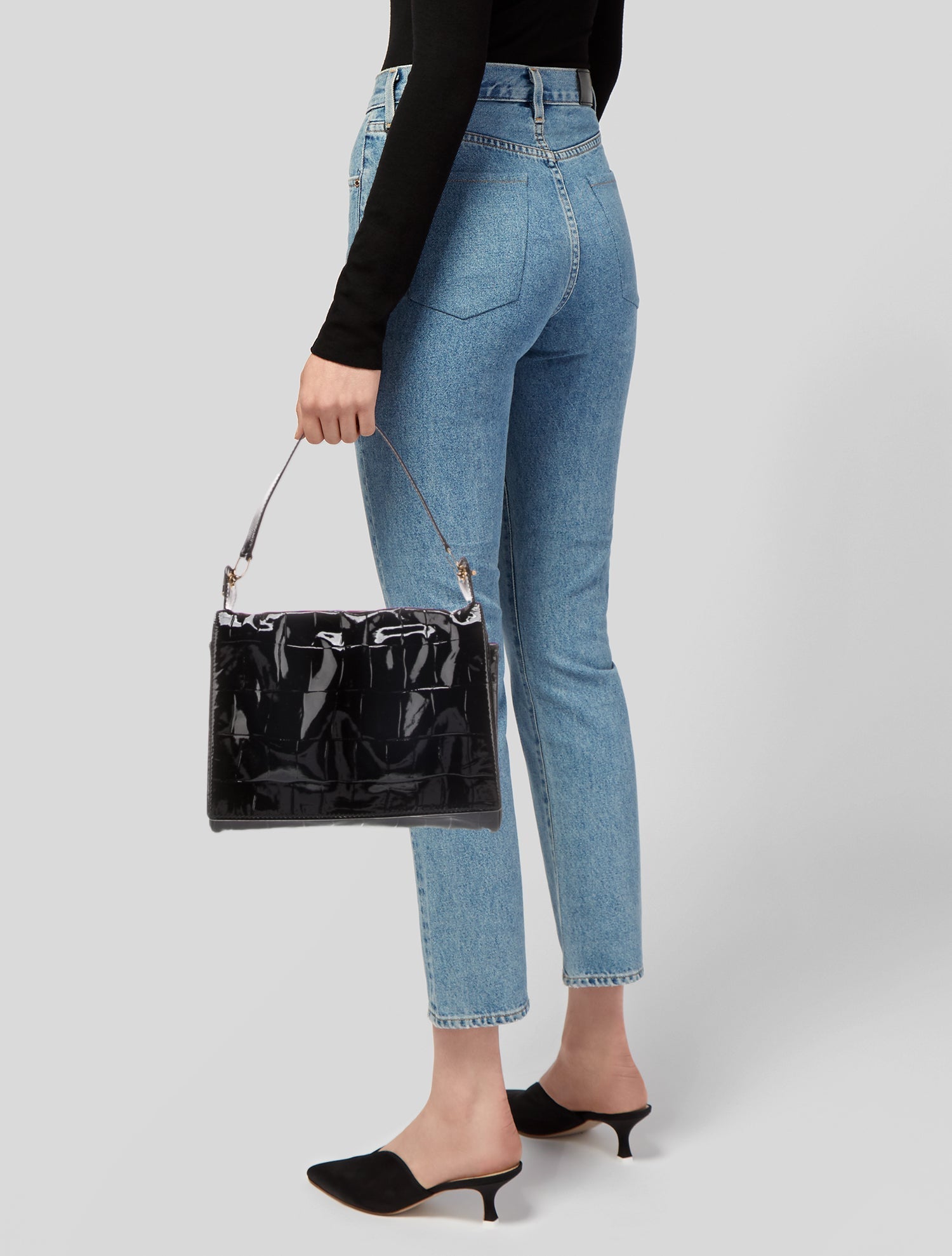 Yves Saint Laurent Patent Leather Shoulder Bag