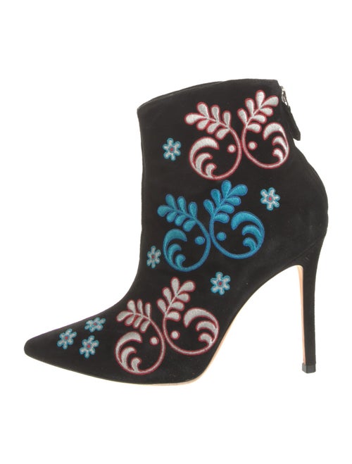 Isa Tapia Suede Patterned Boots