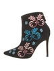 Isa Tapia Suede Patterned Boots