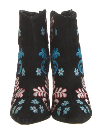 Isa Tapia Suede Patterned Boots