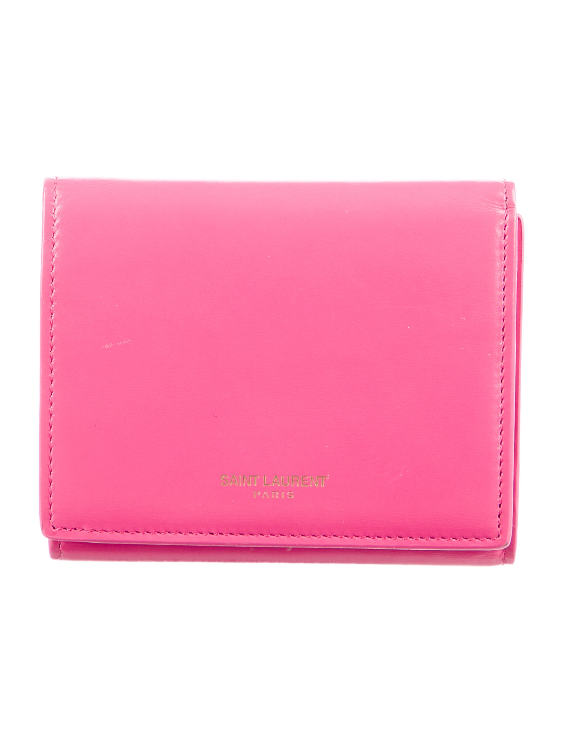 Saint Laurent 2014 Leather Compact Wallet