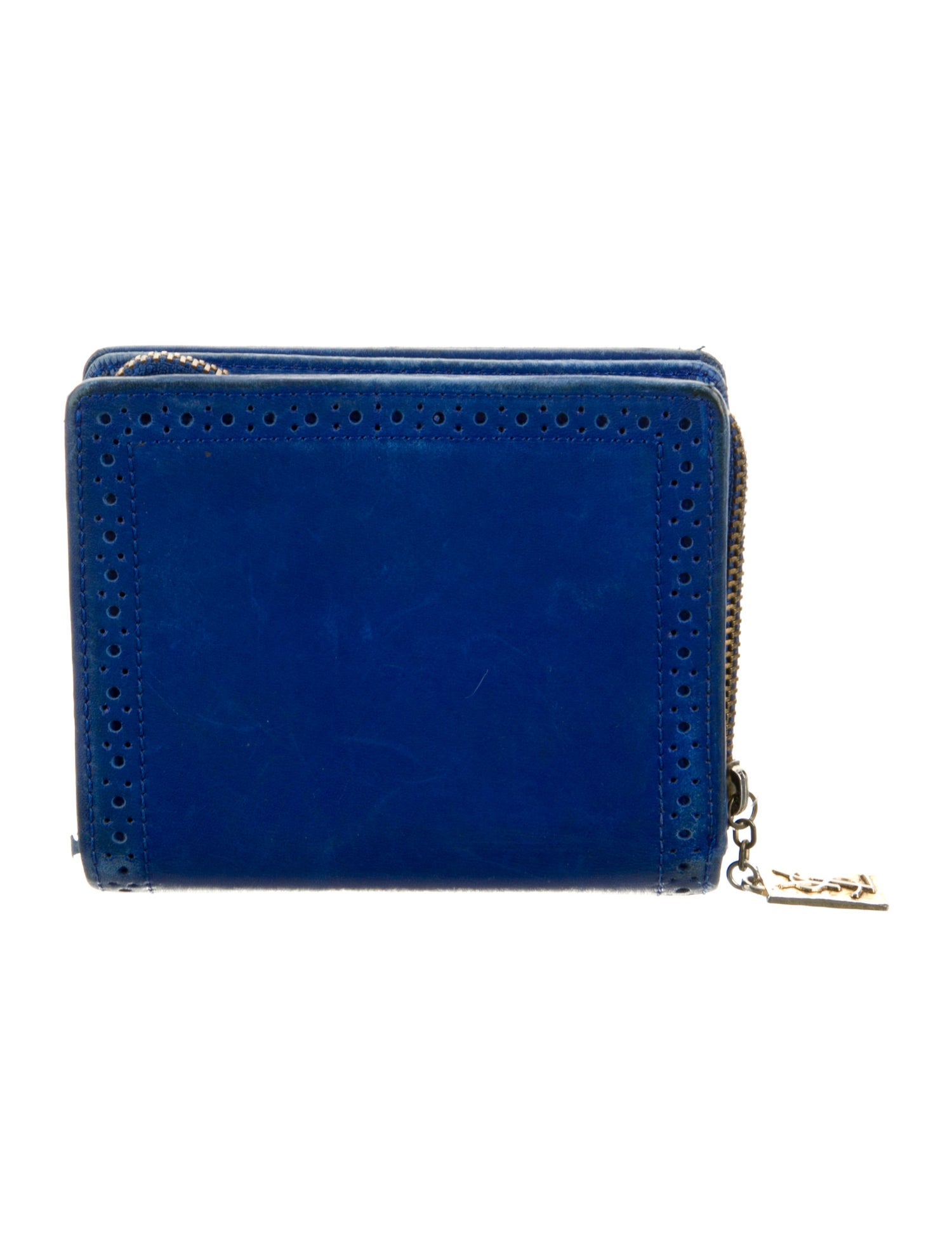 Yves Saint Laurent Leather Compact Wallet