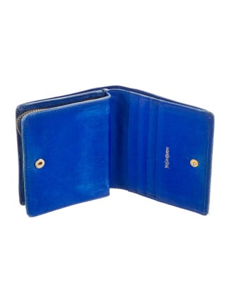 Yves Saint Laurent Leather Compact Wallet