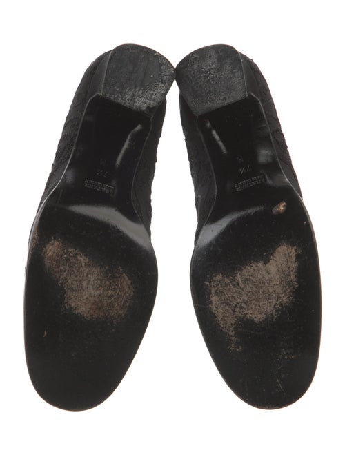 Yves Saint Laurent Canvas Embroidered Accent Pumps