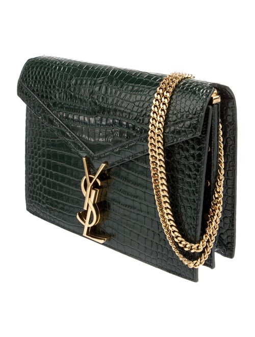 Saint Laurent Embossed Leather Cassandra Medium