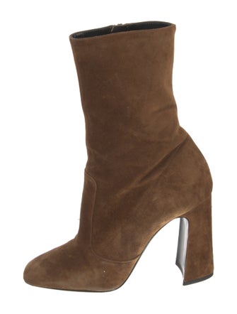 Saint Laurent Suede Slouch Boots