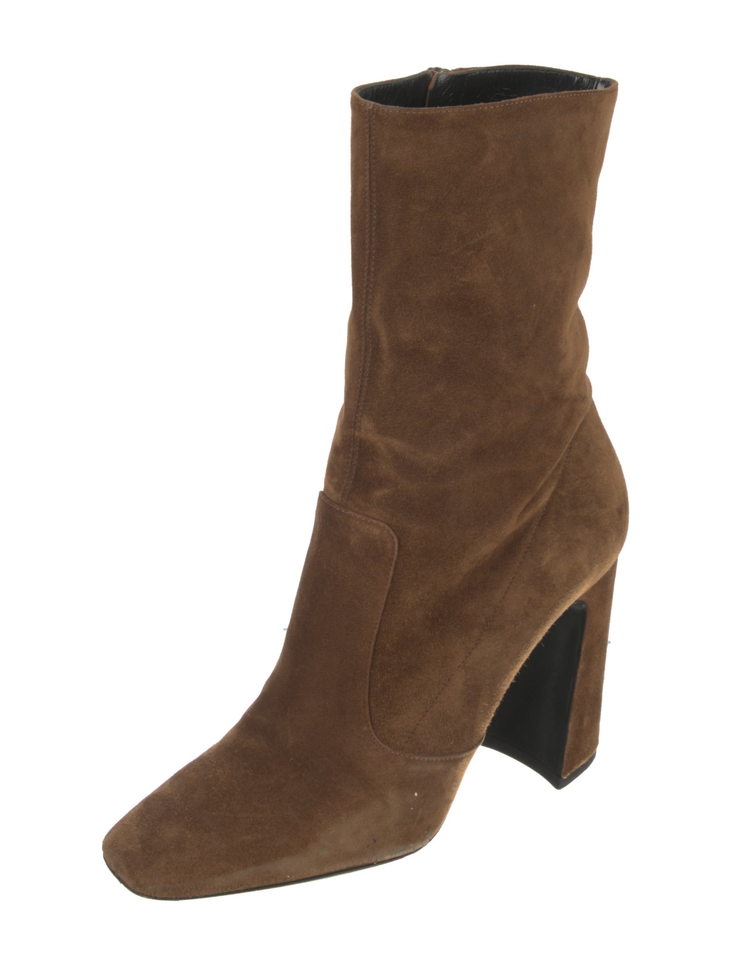 Saint Laurent Suede Slouch Boots