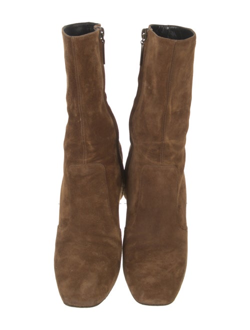 Saint Laurent Suede Slouch Boots